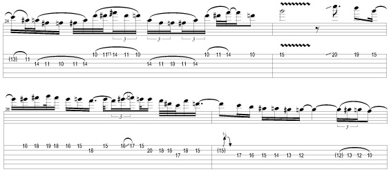 Allan Holdsworth Chord Scale Charts